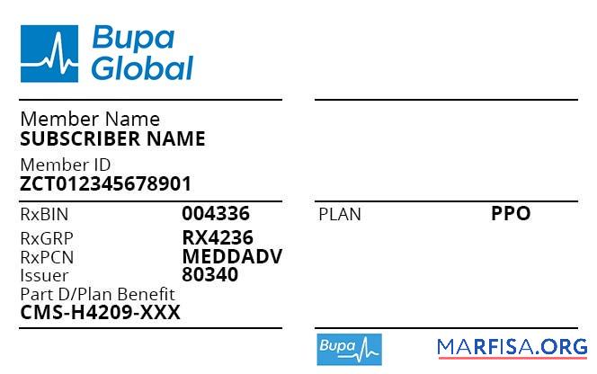 Blank Comoros health insurance card download for verification